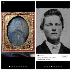 1880's Jesse James and his mother outlaw